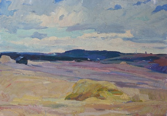 Осень в полях - картина Ю.П.Лежникова