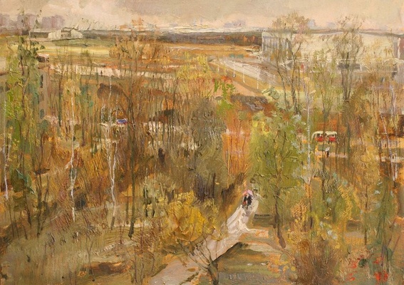 Осень в пригороде - картина А.П.Фирсова