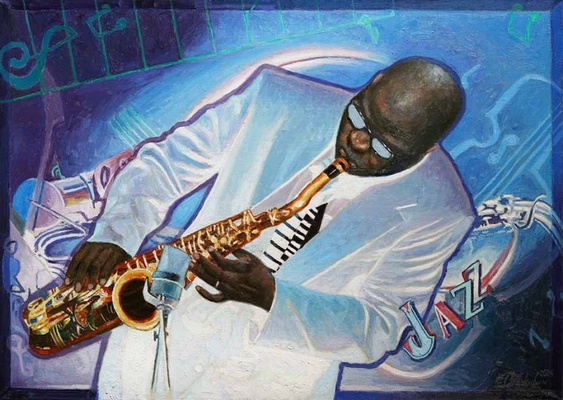 Волшебный саксофон - картина И.В.Разживина