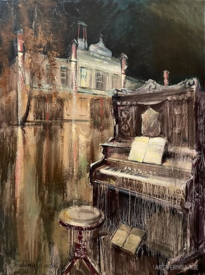 Миражи прошлого, пианино - картина М.Н.Жгивалевой