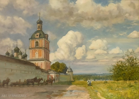 Переславль, Горицкий монастырь - картина А.Б.Ефремова