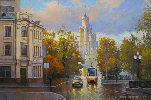 Яузский бульвар - картина М.В.Ланчака