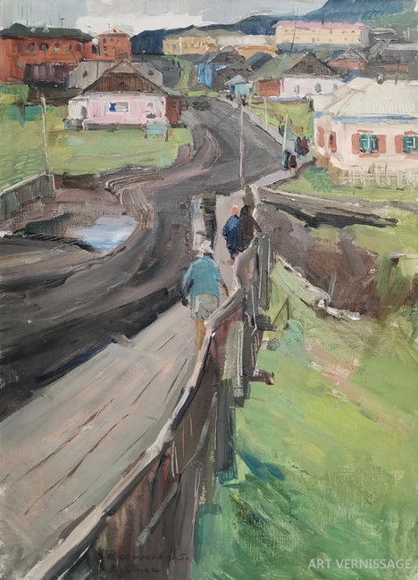 Сельский мост - картина А.П.Фирсова